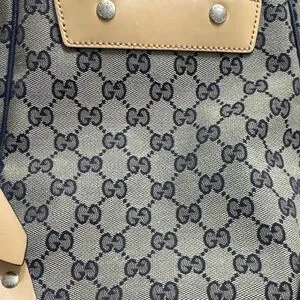 AUTHENTIC Gucci Beige and Navy Women\'s Backpack Gucci | Bags | Authentic Gucci Beige And Navy Womens  main image 3